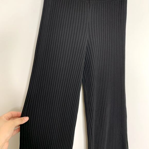 John Elliot Ginza Rib Cropped Pant Womens Black Size 0 USA Made - Picture 10 of 16